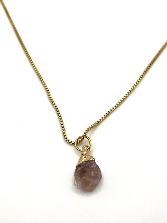 Collier « Quartz Rose »