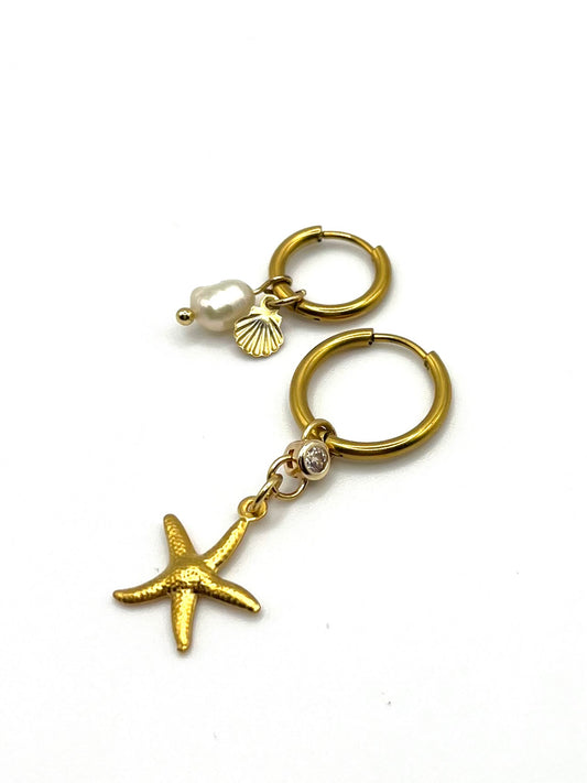 Boucles d’oreilles « Duo de la mer »
