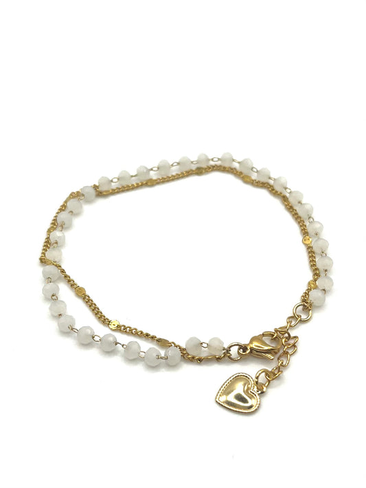 Bracelets « Aliza » blanc