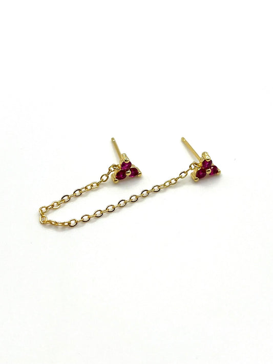Mono boucle « Florance » rose